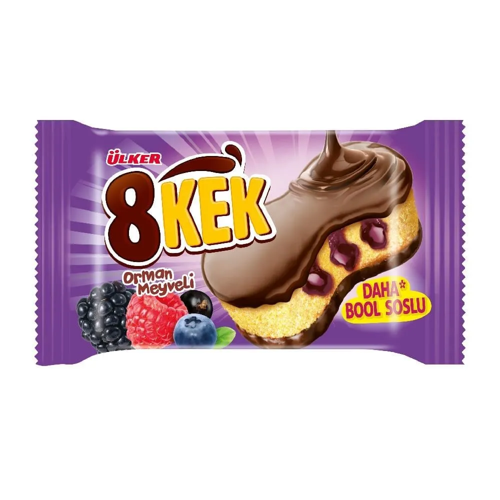 ÜLKER DANKEK 8 KEK ORMAN MEYVELİ 55GR*24