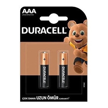DURACELL İNCE PİL 2Lİ