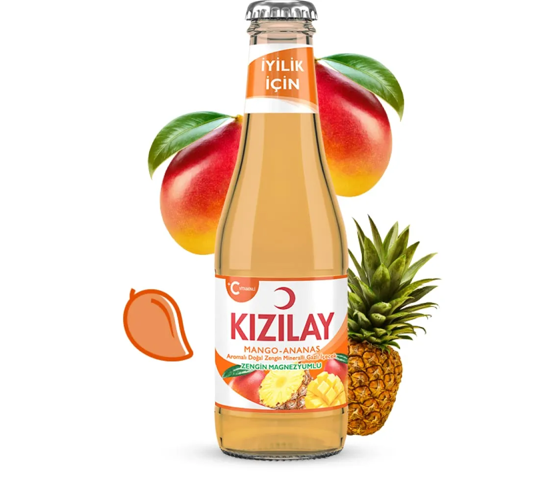 KIZILAY SODA MANGO-ANANAS 200ML*(PK6-KL24)