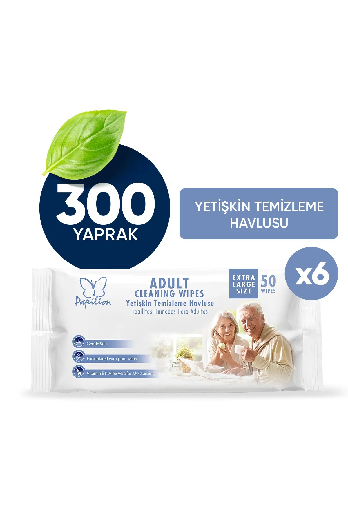PAPİLİON YETİŞKİN (ADULT) TEMİZLEME HAV. 50Lİ*12