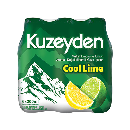 KUZEYDEN MEYVALI SODA COOL LİME  200CC*24*