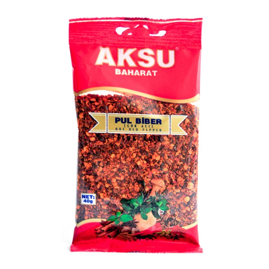 AKSU PUL BİBER ÇOK ACI 40GR*18