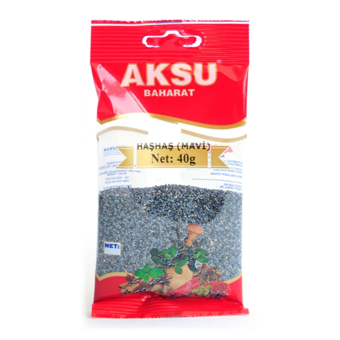 AKSU HAŞHAŞ TOHUMU(MAVİ) 40GR*18