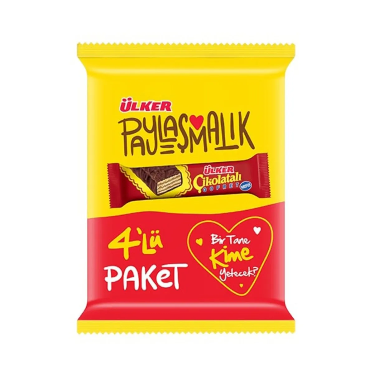 ÜLKER ÇİKOLATALI GOFRET 4LÜ*36GR*24