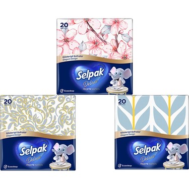 SELPAK DESENLİ PEÇETE (30*30)*20*