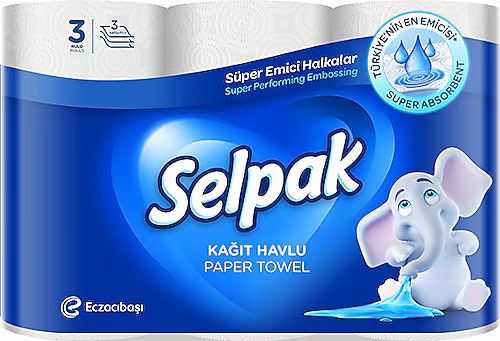 SELPAK HAVLU 3LÜ*12*