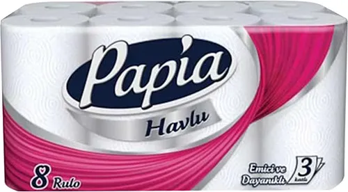 PAPİA HAVLU 8Lİ*3