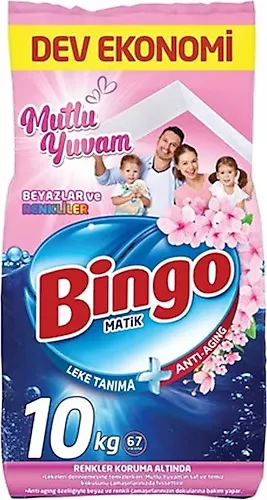 BİNGO MATİK RENKLİ BEYAZ 10KG
