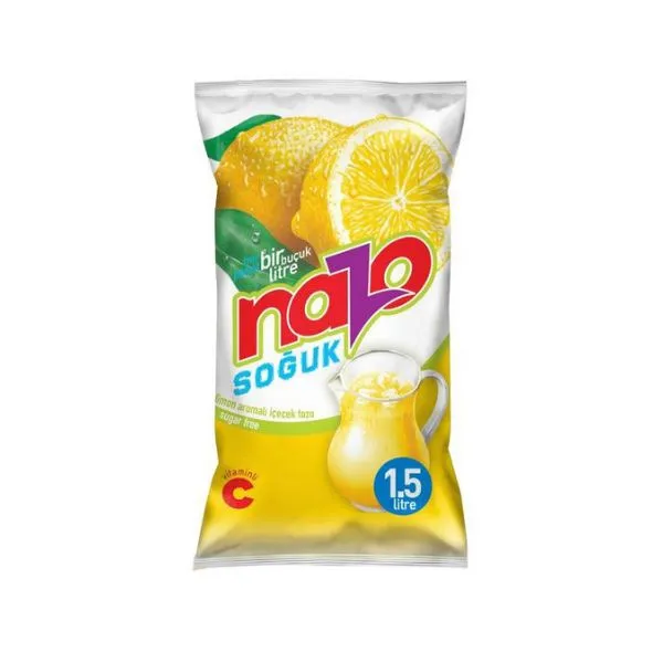 NAZO TOZ İÇECEK LİMON TEKLİ 9GR*24*