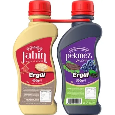 ERGÜL TAHİN 400GR+PEKMEZ 500GR İKİZ*10*