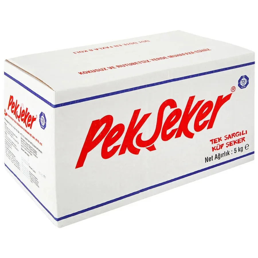 PEKŞEKER KÜP ŞEKER SARGILI TEKLİ 5KG 