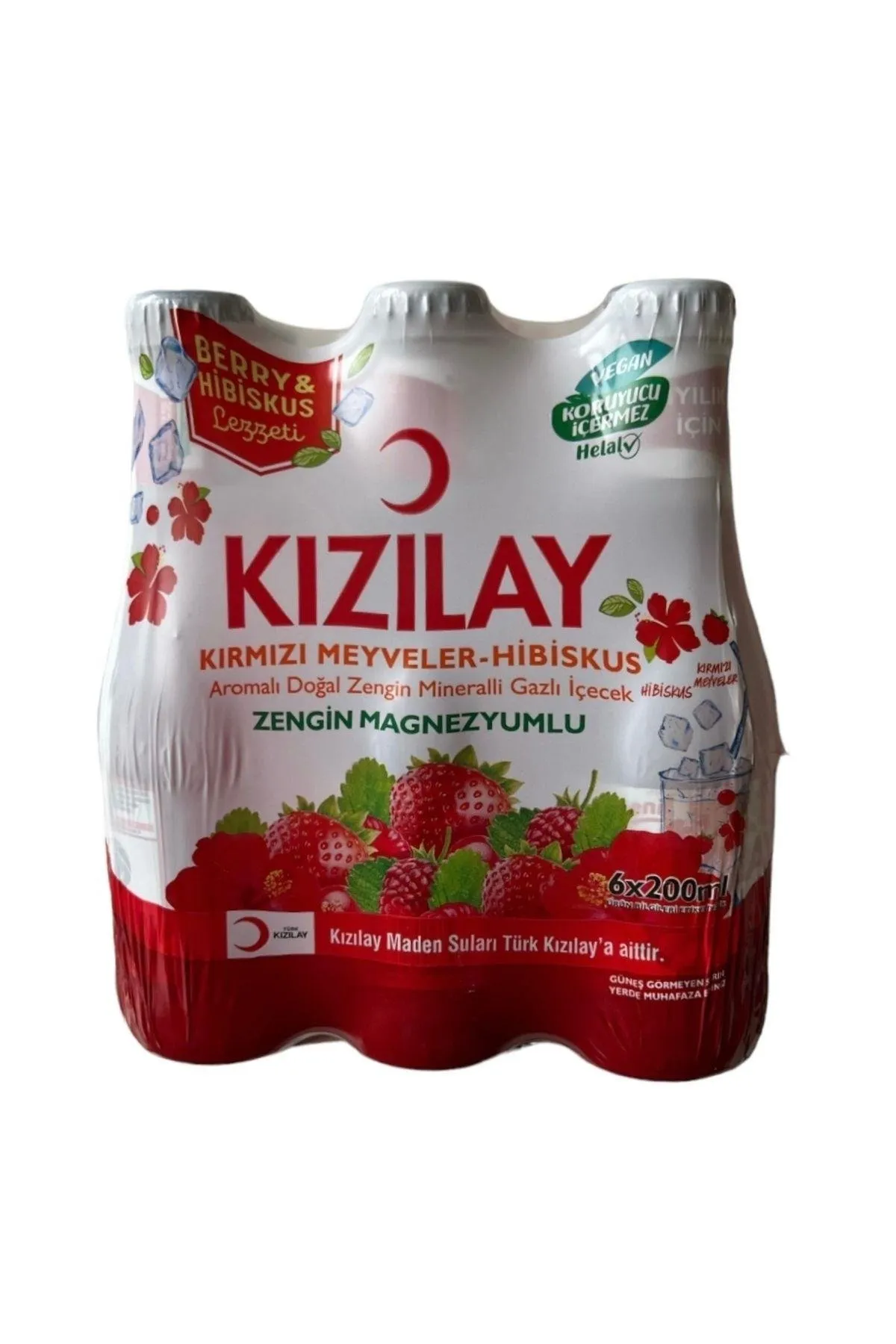 KIZILAY SODA KIRMIZI MEYVELER 200ML*(PK6-KL24)